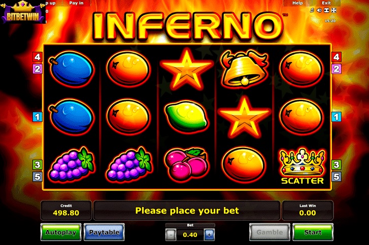 Great inferno slots at BitBetWin 2023